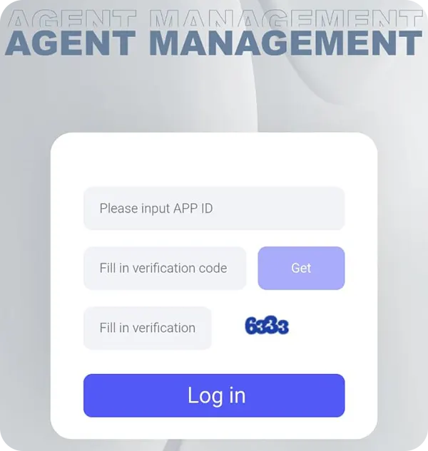 Poppo Live agent dashboard login with APP ID and verification code